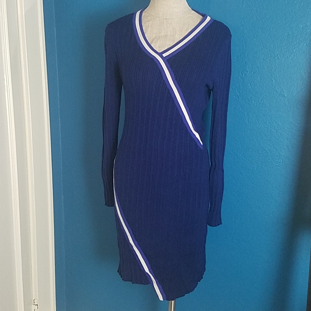 Ava Varsity Stripe Dress Size Large